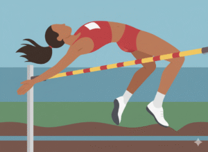 High jump flight techniques