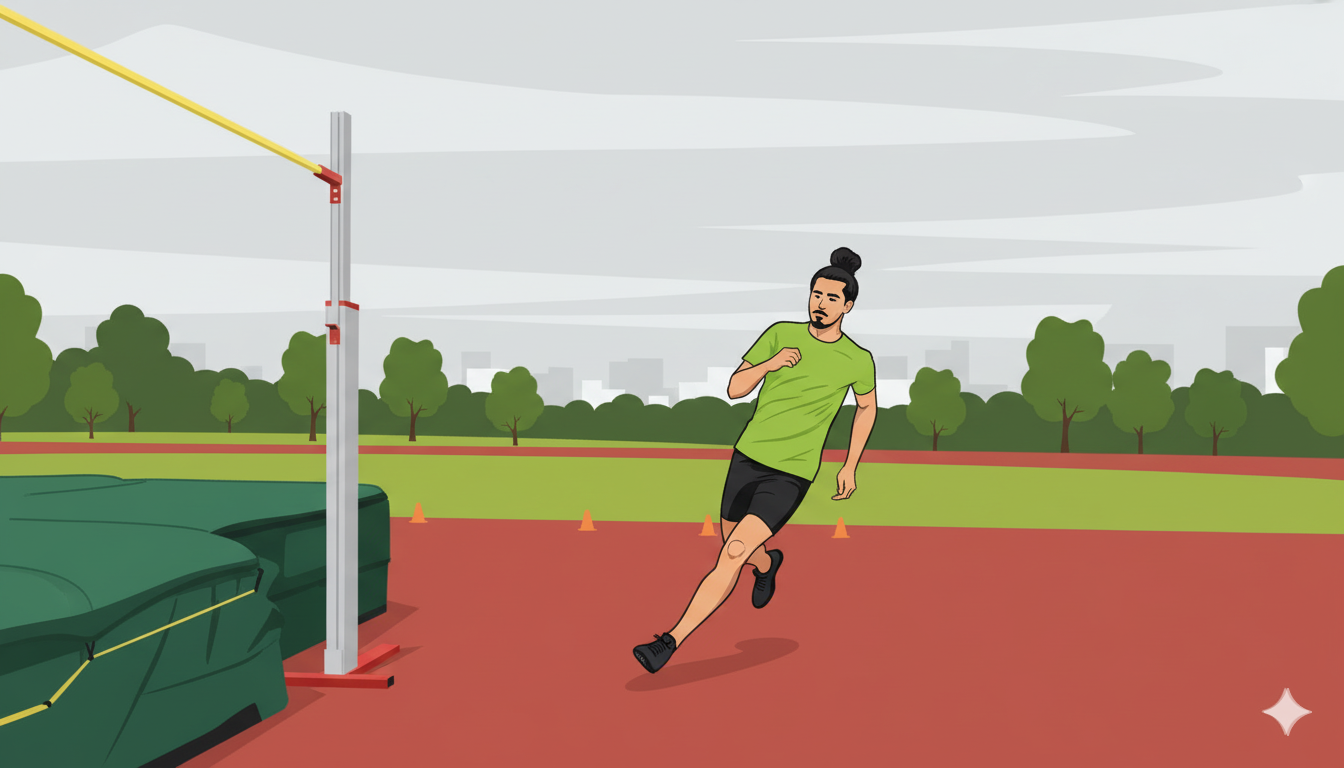 high jump bar clearance techniques: flop