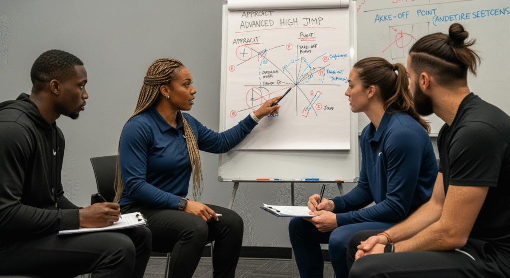 High Jump Coaching Techniques: discussing coaching strategies