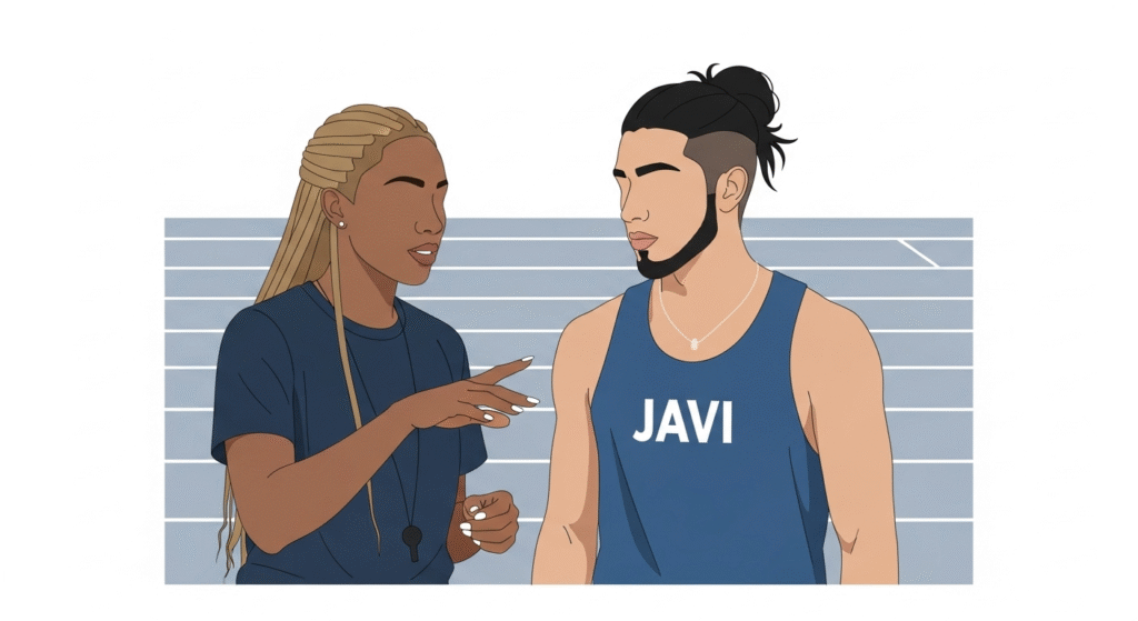 High Jump Coaching Techniques: coach and athlete