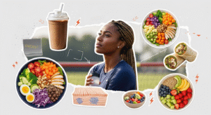 High Jump Nutrition: collage