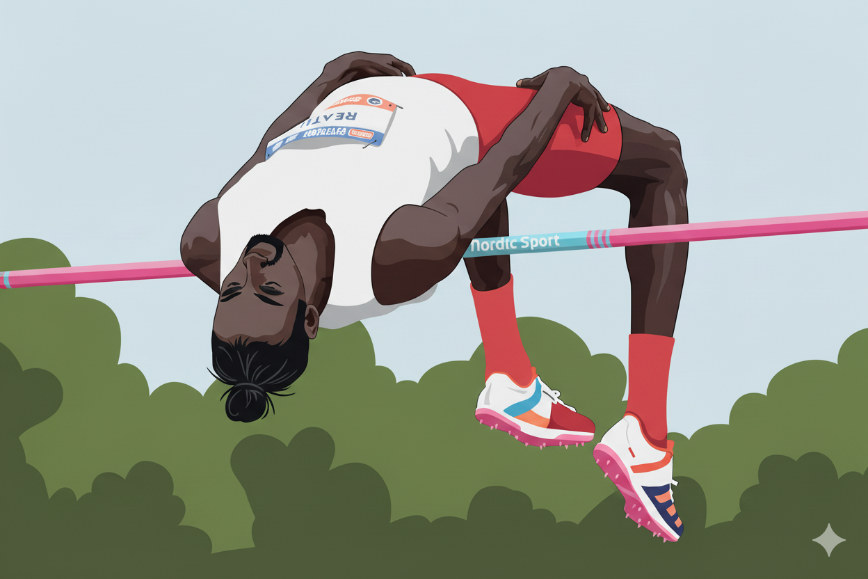 high jump bar clearance techniques: flop