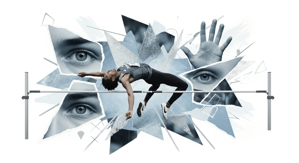 High Jump Psychology: Athlete visualizing high jump