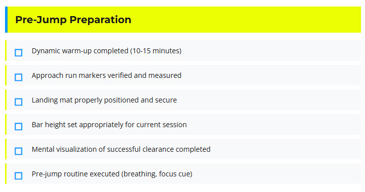 Bar Clearance Checklist Preview