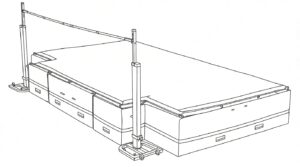 high jump technique for beginners: High jump mat